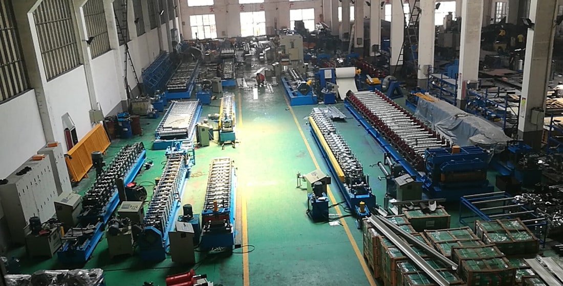 منظر جوي لمصنع آلات تشكيل اللفائف لدينا