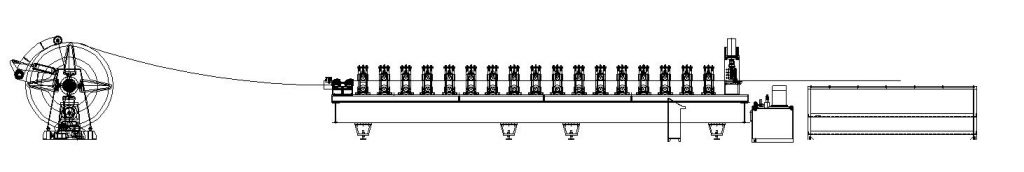 corrugated sheet roll forming machine layout