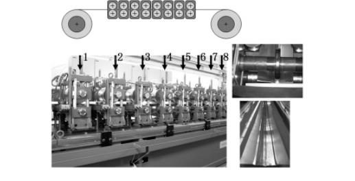 sample application with tailor rollforming machine process