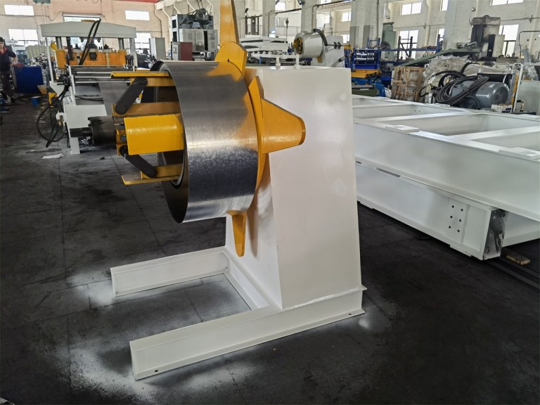 desenrolador de máquina de perfilagem de vigas em caixa