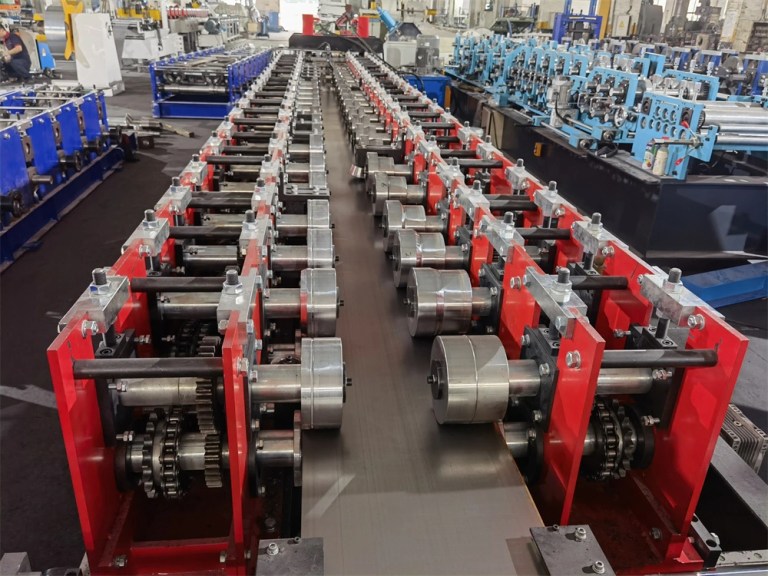 Shelf-panel-roll-forming-machine