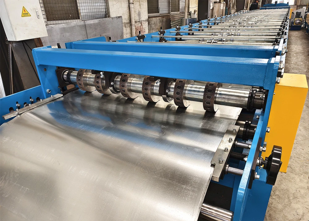 75mm Deep Galvanized Steel Floor Decking Sheet Roll Forming Machine