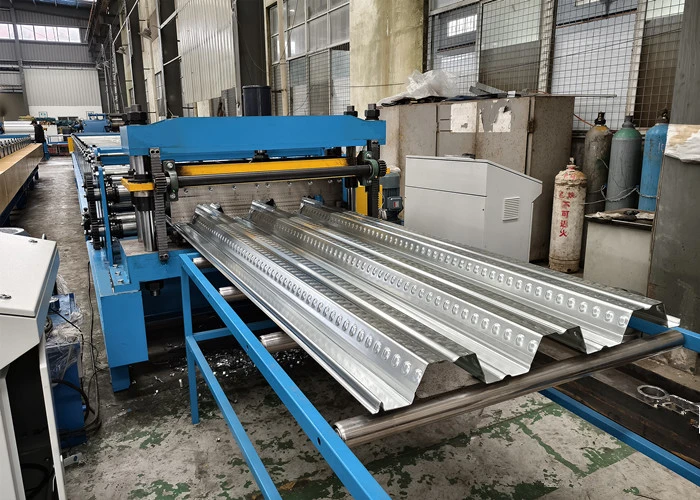 75mm Deep Galvanized Steel Floor Decking Sheet Roll Forming Machine