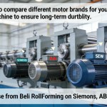 Aprenda a comparar diferentes marcas de motores para sua máquina de perfilagem e garanta durabilidade a longo prazo. Conselhos de especialistas da Beli RollForming sobre Siemens, ABB e SEW.