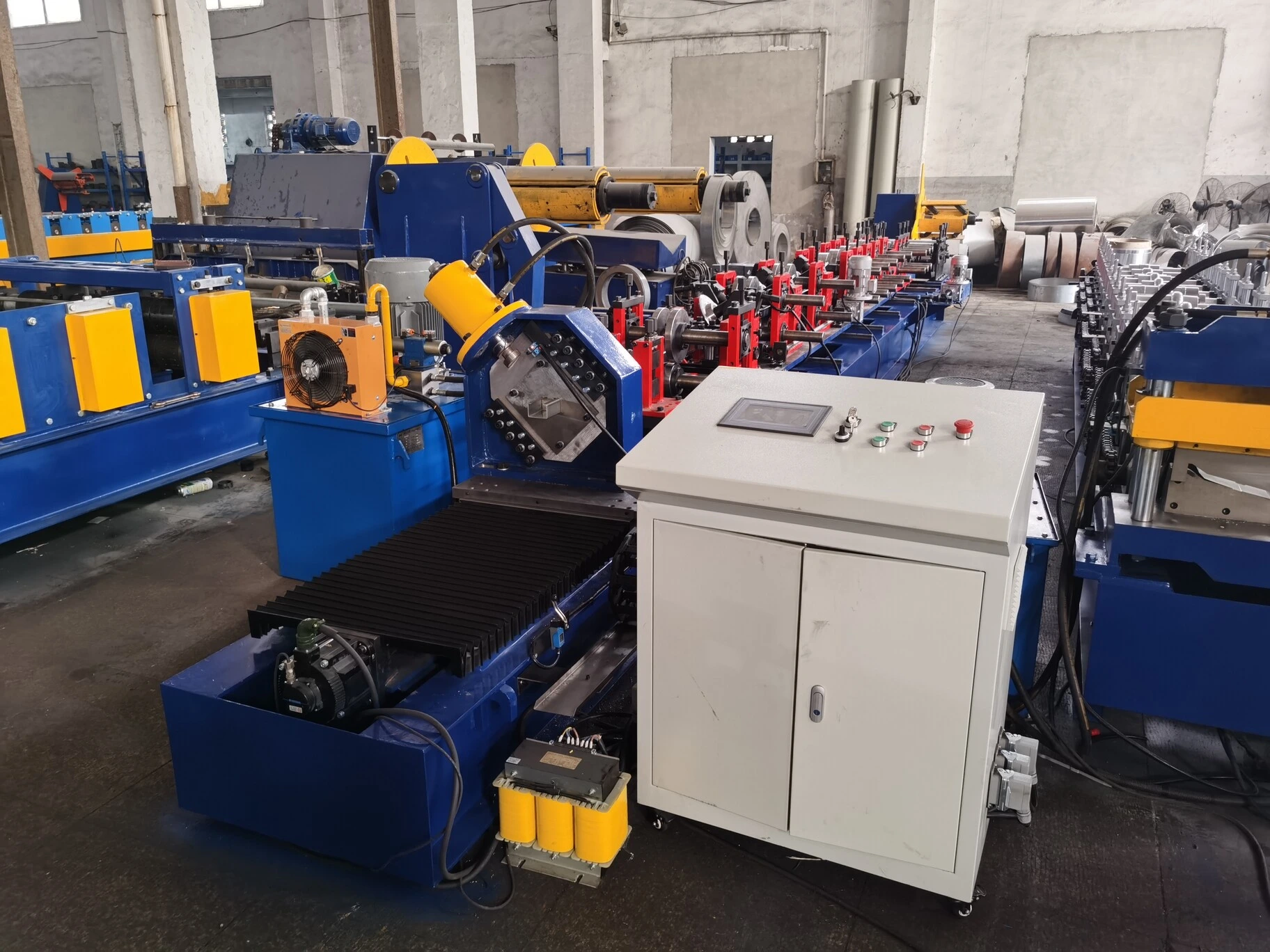 Automatic C purlin roll former with PLC control system Believe Industry