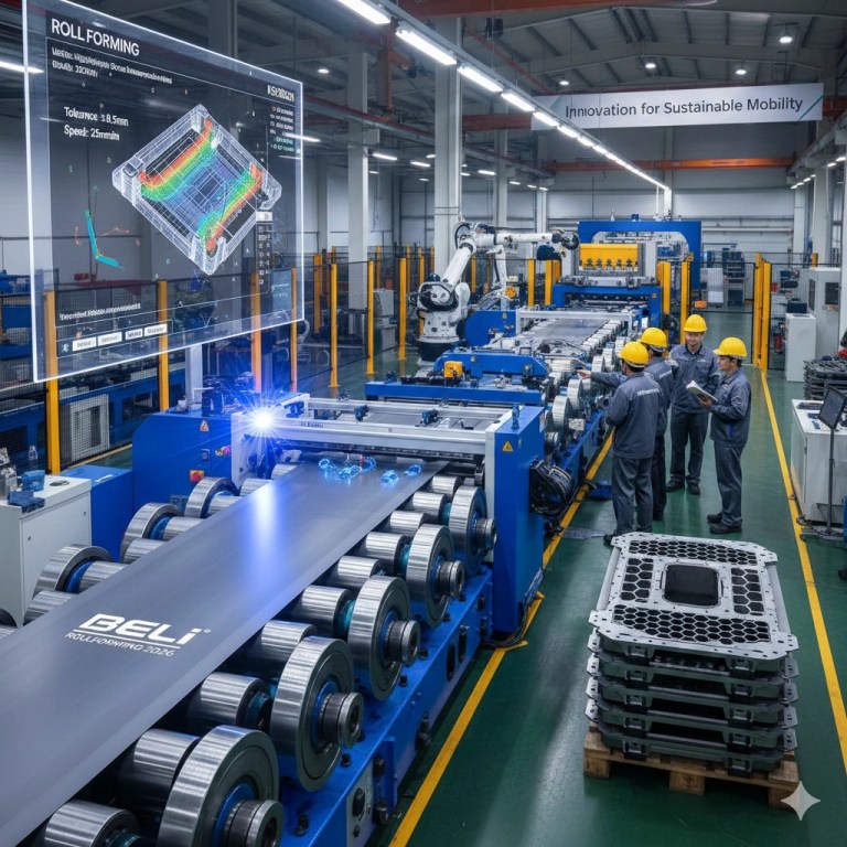 Pembentukan Gulungan Dulang Bateri Kenderaan Elektrik