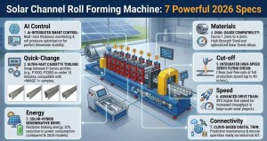 Máquina perfiladora de canales solares_ 7 potentes especificaciones 2026