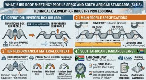 Especificações do perfil IBR e normas sul-africanas