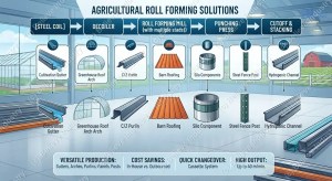 Agricultural Roll Forming Machine_ Greenhouse & Farm Building Profiles