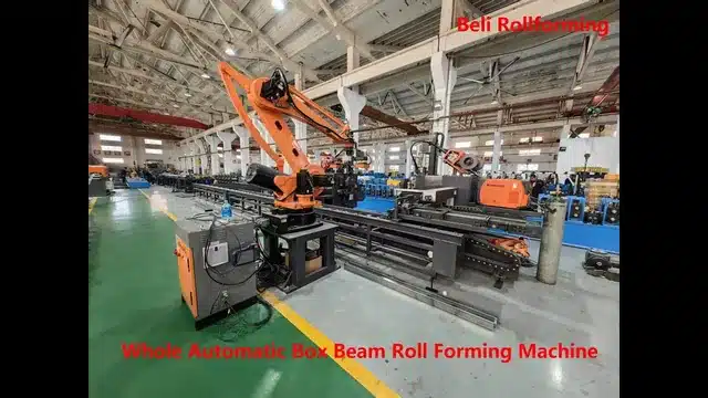Box Beam Roll Forming Machine with Inline End Connector Welder