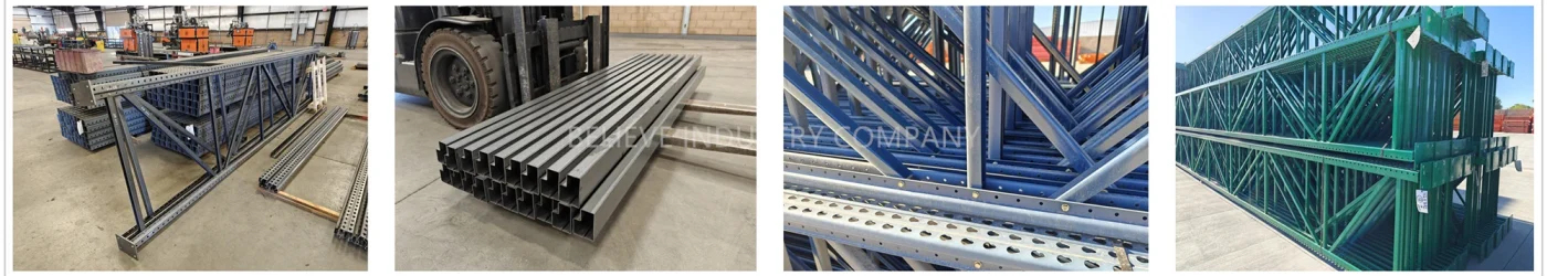 coluna de estante para armazenamento de produtos finais